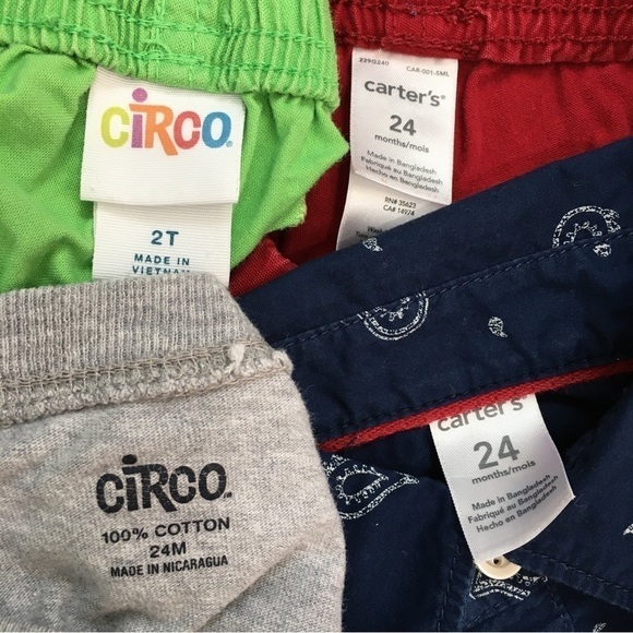 Carter's / Circo baby boys pant short tee shirt bundle 4-pcs matching sets - Picture 15 of 16
